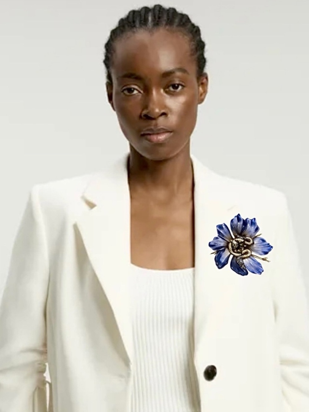 Alexis Bittar Serpent Flower Brooch - Blue